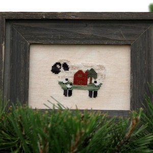 Baa Baa Barn Sheep Cross Stitch Pattern - DIGITAL