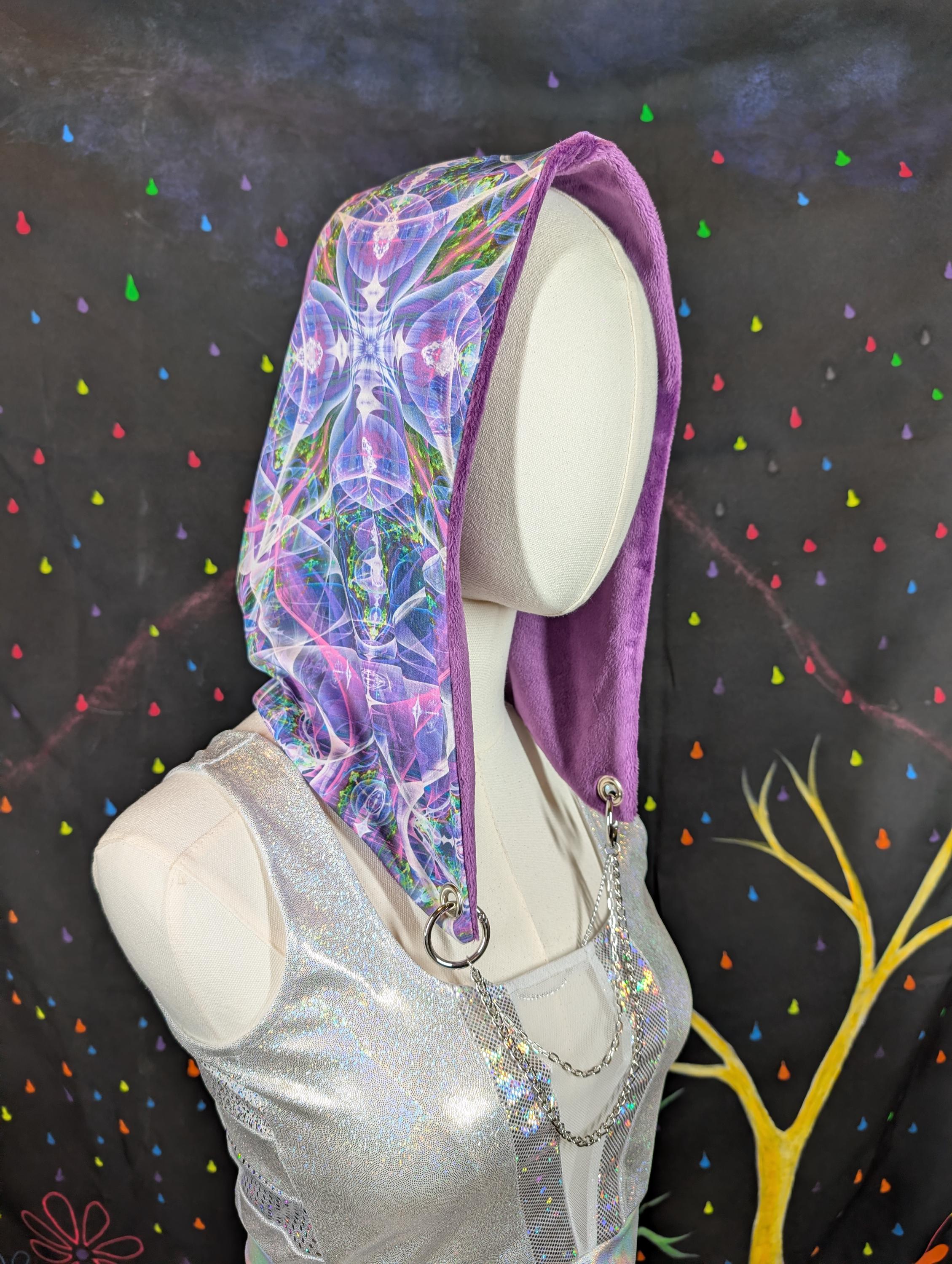 Rave Hood With Chain - Etsy display picture 1
