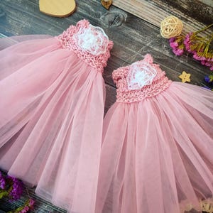 Tüll Kleid für Puppe Kleidung für Puppe 11-30 cm Outfit für Puppe Tüll Puppen Kleid und Tasche Puppen Accessoires