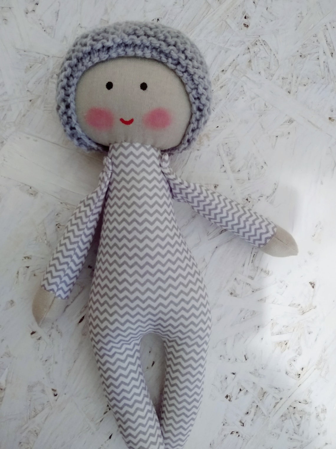 Baby's First Rag Doll: Handmade Cotton Sleeping Doll, Newborn Gift - Etsy
