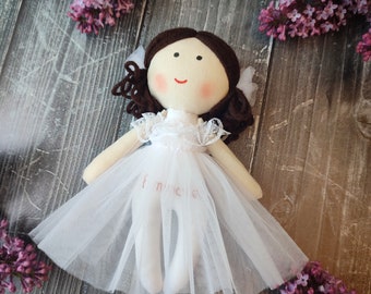 Flower girl doll Proposal doll Ballerina doll 8" Wedding doll Little princess mini doll Dancer cloth tiny doll personalized