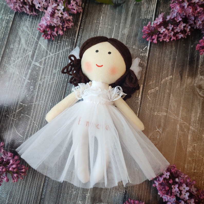 Flower girl doll Proposal doll Ballerina doll 8 Wedding doll Little princess mini doll Dancer cloth tiny doll personalized image 1