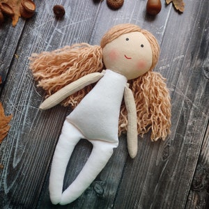 Cloth doll handmade Fabric doll personalized Rag doll girl Flower girl doll image 7