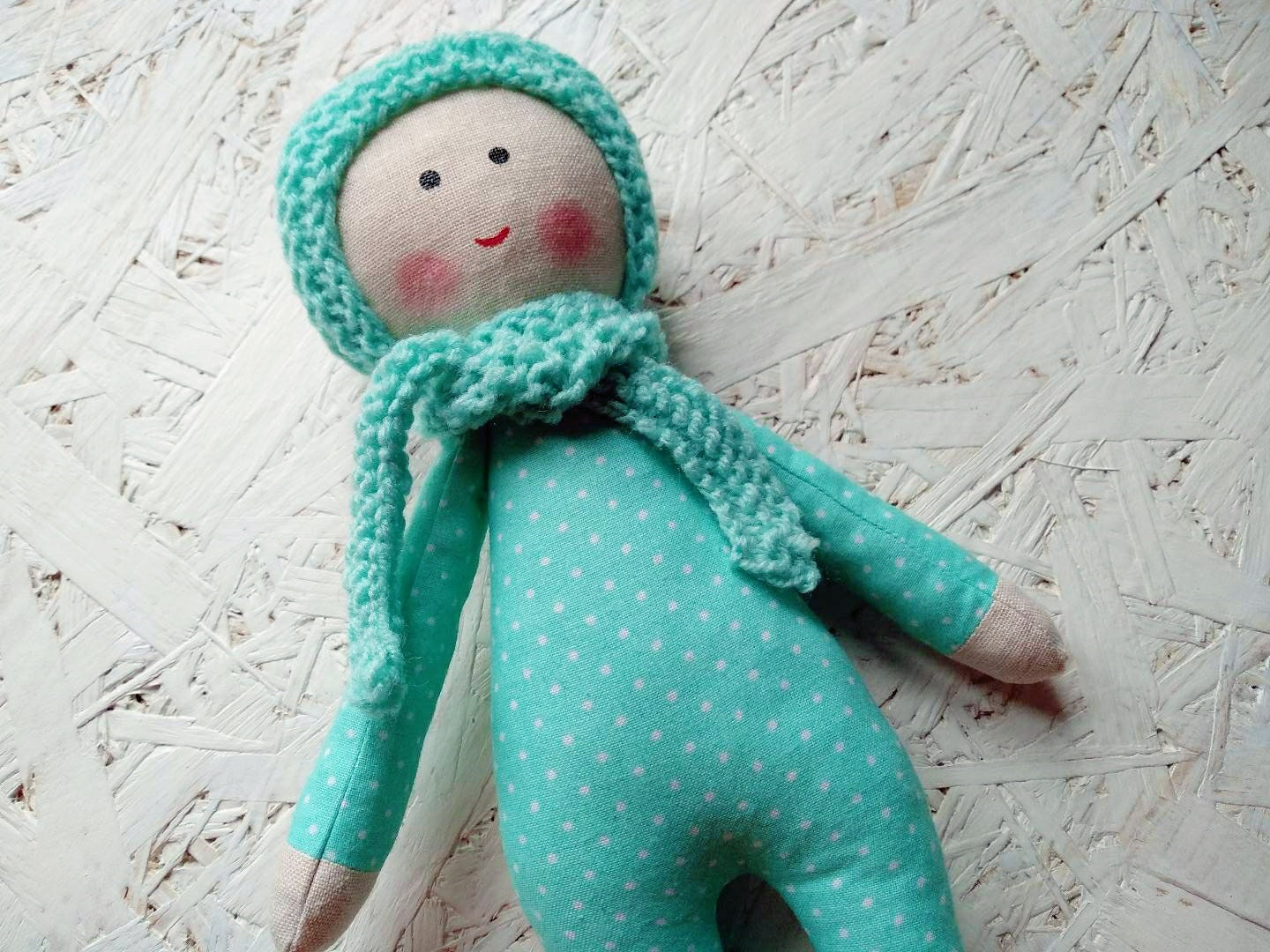First rag doll for baby Handmade cotton doll Handmade cloth Etsy