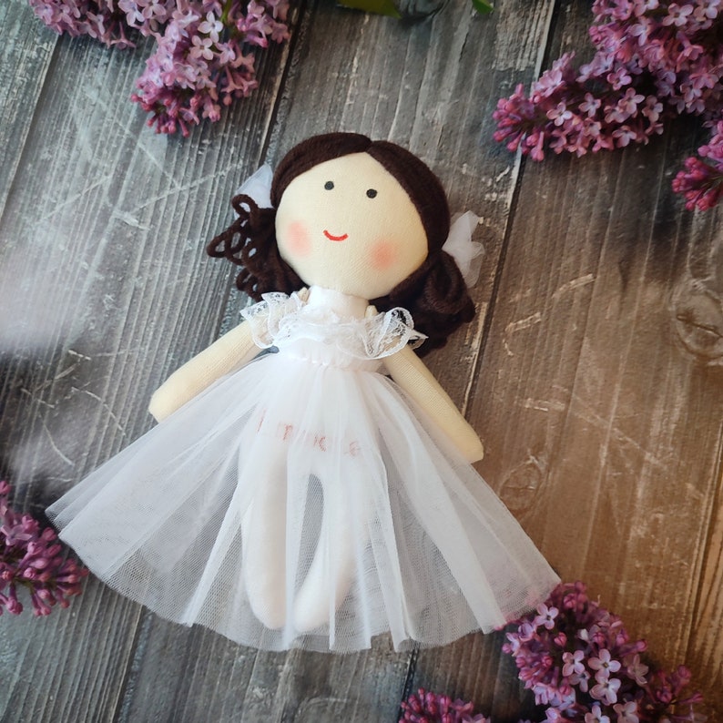 Flower girl doll Proposal doll Ballerina doll 8 Wedding doll Little princess mini doll Dancer cloth tiny doll personalized image 5