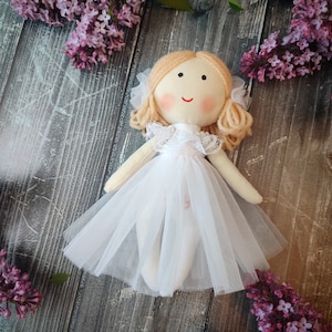 Flower Girl doll blond hair Proposal Doll 8&quot; Little princess mini doll Ballerina doll Personalized tiny doll