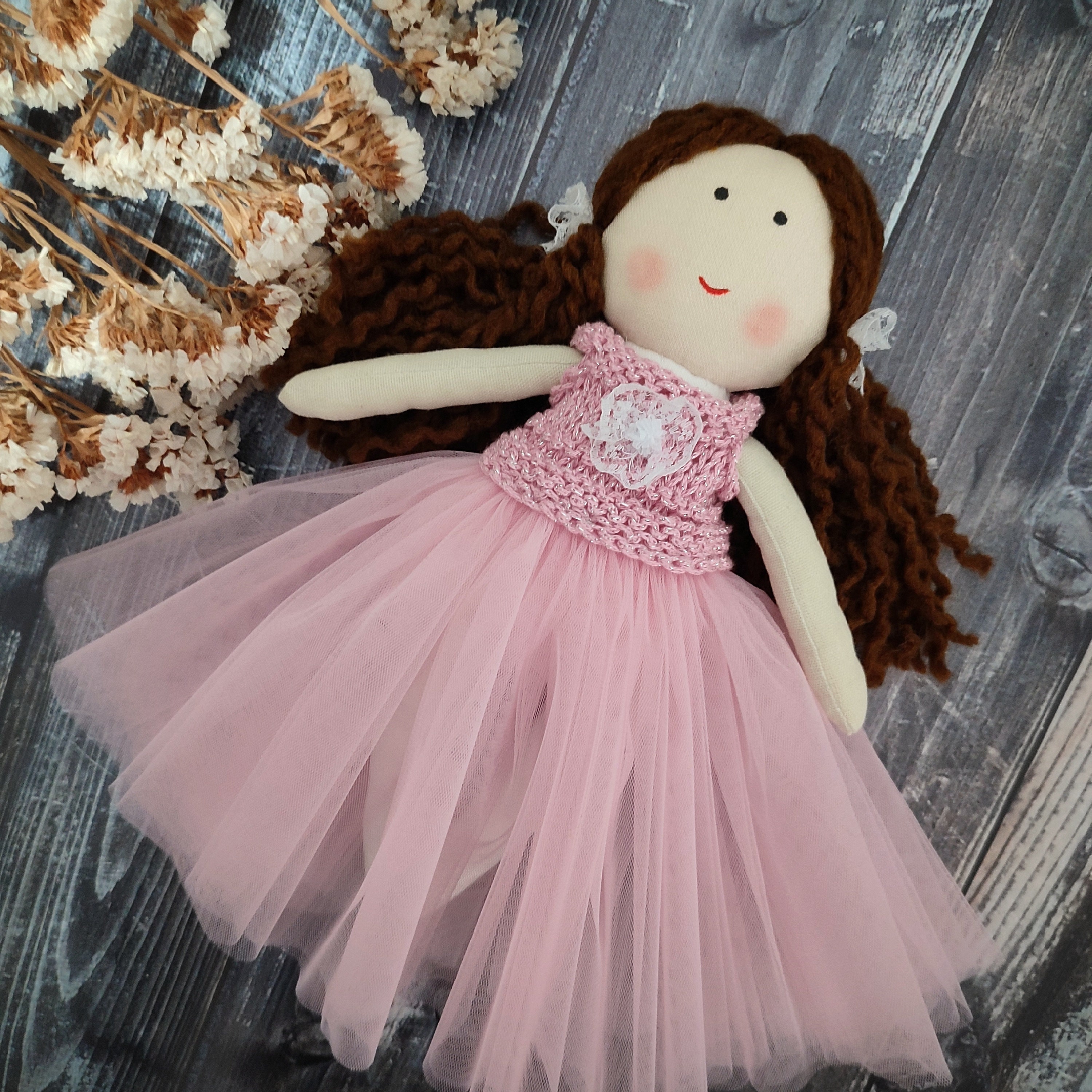 Tulle Dress for Doll Clothes for Doll 10-12 Outfit for Doll Tulle Doll's  Dress and Bag Doll Accessories 