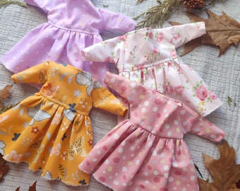 Handmade doll clothes Dress for doll 11-12" Cotton doll's dress outfit 12" accessories