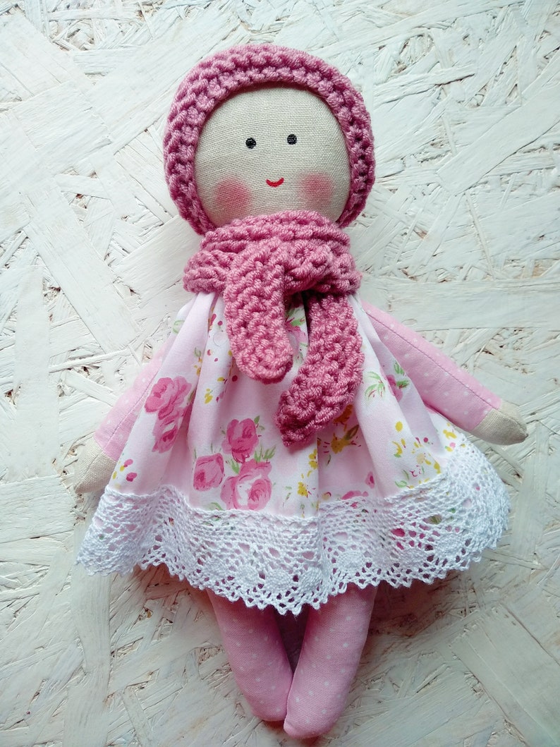 Baby's First Doll Organic soft toy Rag doll for baby | Etsy