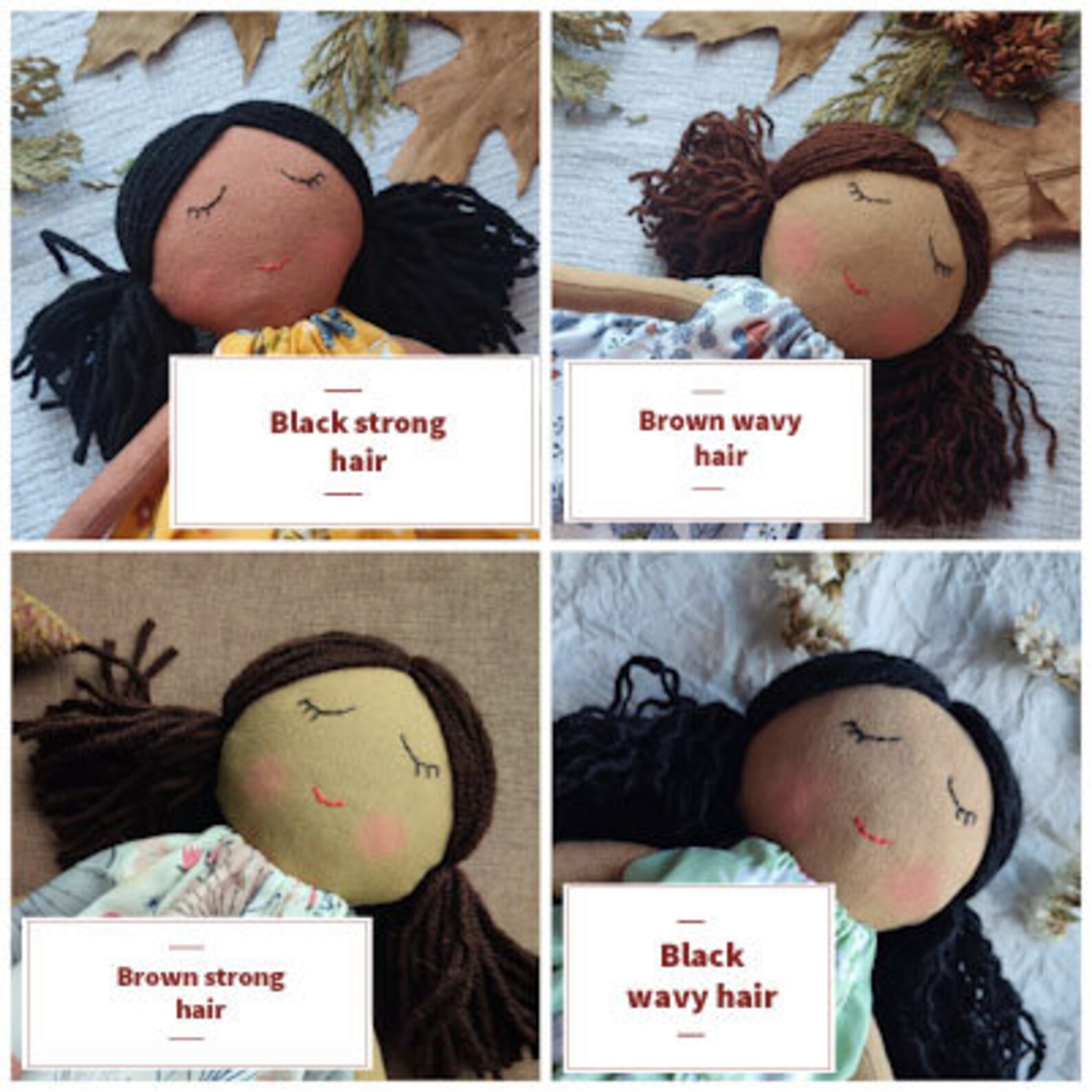 Custom Dark Skin Rag Doll Girl Look Alike American African Doll ...
