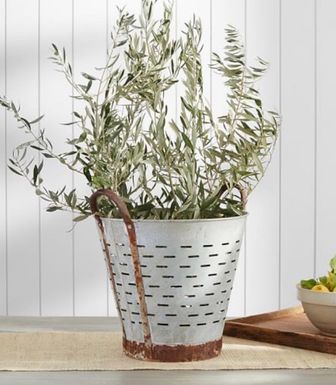 Vintage Olive Bucket Etsy