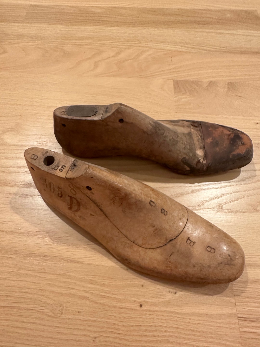 2 Vintage Wood Shoe Molds - Etsy