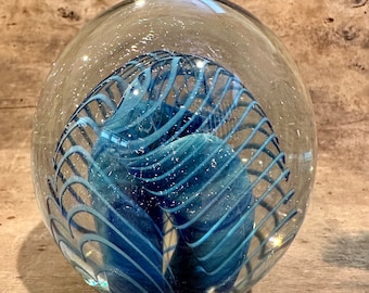 Vintage Robert Eickholt Glass Paperweight 1996 Signed