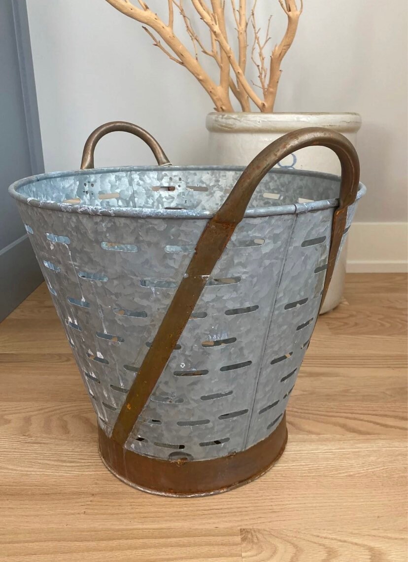 Vintage Olive Bucket Etsy