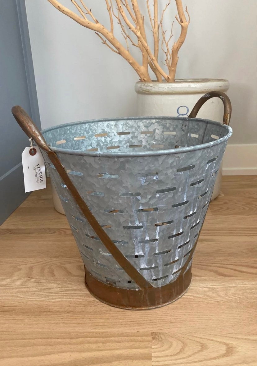 Vintage Olive Bucket Etsy