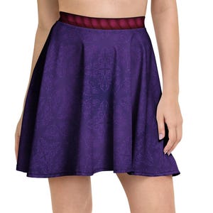 The Evil Queen Running Costume Skater Skirt