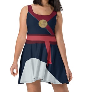 The Fighting Warrior Princess Running Costume Skater Dress