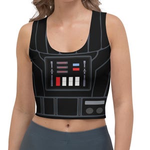 The Dark Side Villain Running Costume Crop Top