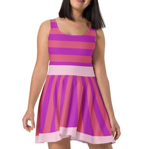 Cheshire Cat Running Costume Skater Dress