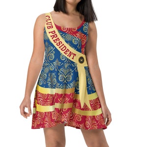 Adventurer President Running Costume Skater Dress