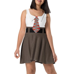 Vestido de patinadora con disfraz de corredor enojado