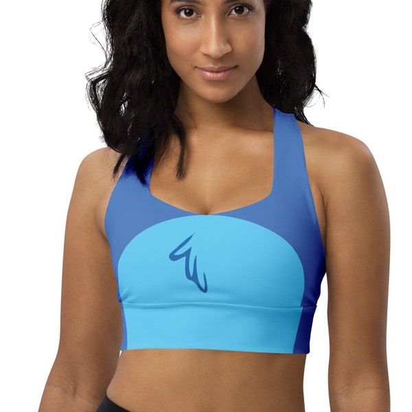 Lovable Alien Experiment Running Costume Longline Sports Bra