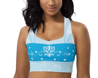 Cinderella Midnight Awaits Princess Running Costume Longline sports bra