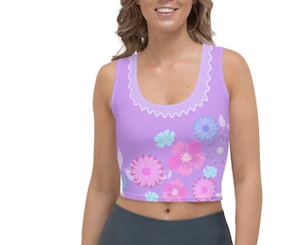 The Power of Beautiful Flowers Running Costume Crop Top