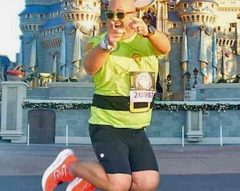 48.6 Dwarf Running Costume Men's Athletic T-shirt