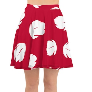 Hawaiian Friend of Lovable Alien Running Costume Skater Skirt