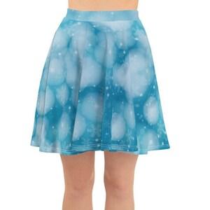 Elsa Frozen Inspired Running Costume Skater Skirt