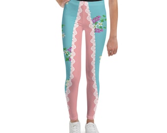 Enchanted Princess Running Costume Youth Leggings