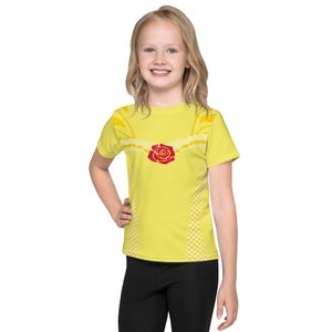 Belle Princess Running Costume Kids Crew Neck T-shirt
