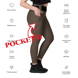 Leggings de disfraz de Angry Running con bolsillos