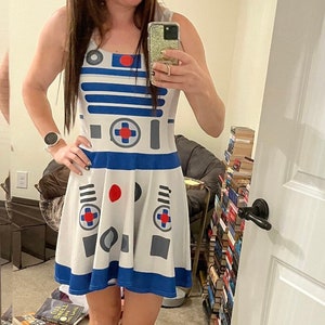 Droid Running Costume Skater Dress