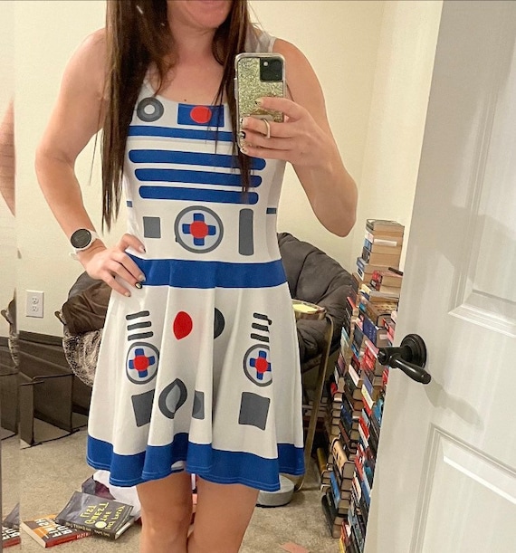 star wars r2d2 skater dress Droid Running Costume Skater Dress