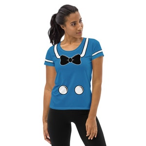Three Friends Magical Duck Running Costume Women's Athletic T-shirt