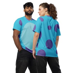 Disfraz de monstruo para correr no tan aterrador Jersey deportivo unisex reciclado