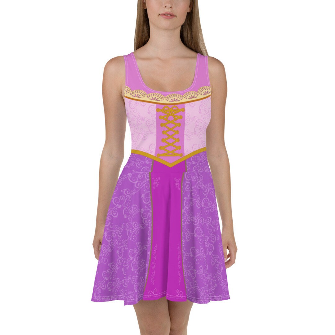 Special Color Rapunzel Princess Running Costume Skater Dress - Etsy