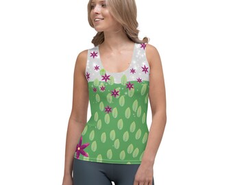 Ice Princess Green Dress Running Costume Tank Top