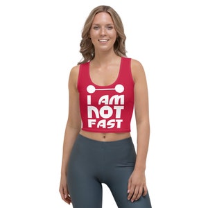 I am Not Fast Running Costume Crop Top