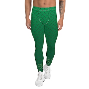 Mermaid Shell Princess Running Costume Men&#39;s Leggings