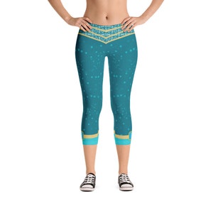 Princess Jazzercise Leggings ADULT SIZING Rapunzel, Jasmine, Ariel