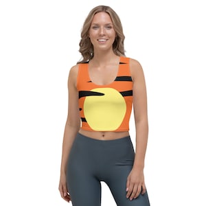 Lovable Children Story Tiger Running Costume Crop Top