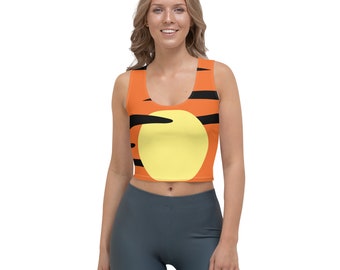 Lovable Children Story Tiger Running Costume Crop Top