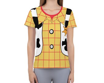 Cowboy Toy Running Costume Women's Athletic T-shirt