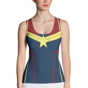 A Marvelous Captain Women&#39;s Running Costume Tank Top