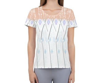 The New Ice Queen Running Costume Women's Athletic T-shirt