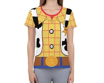 Cowboy Toy Running Costume Women's Athletic T-shirt