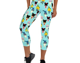 Magical Friends Running Costume and Park Bounding Capri Leggings